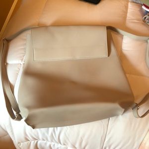 Faux leather backpack